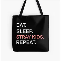 Stray Kids Bags - Eat Sleep Stray Kids Repeat Tote Bag