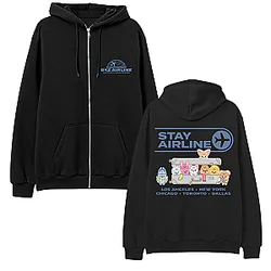 SKZOO STAY AIRLINE DTNK2110 2D Zipped Stray Kids Hoodies