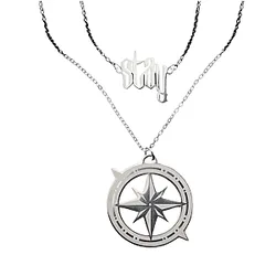 Compass STAY Double Layer Necklace DTNK3010 Stray Kids Accessories