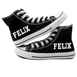 Stray Kids Shoes - Felix Kpop SKZ Logo High Top Converse Sneaker