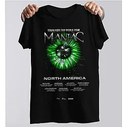 Stray Kids T-Shirts - 2nd World Tour Maniac North America Tee