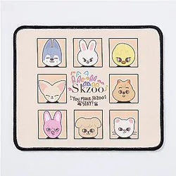 Stray Kids Mouse Pads - SKZOO Cute Animal Edition