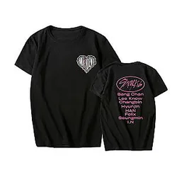 Stray Kids T-Shirts - Hot! MAXIDENT Stray Kids Heart Logo T-Shirt