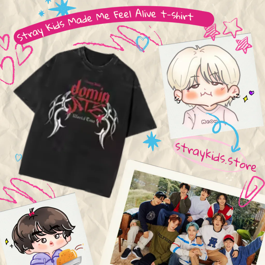Stray Kids T-Shirts - Stray Kids DominATE World Tour T-shirt