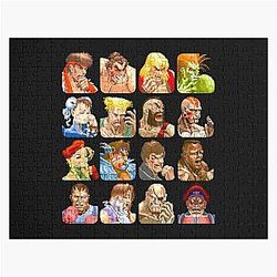 Defeated Portraits Super Street Fighter Jigsaw Puzzle