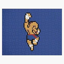 Sagat Tiger Uppercut - Street Fighter Retro 8-bit Pixel Art Jigsaw Puzzle