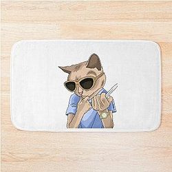 street fighter cat Bath Mat