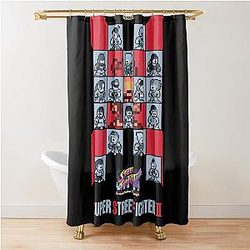 Super Street Fighter 2 Turbo Pixel Art Shower Curtain