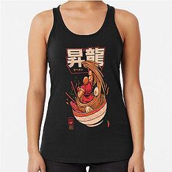 Ramen Street Fighter Racerback Tank Top