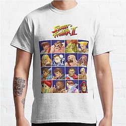 Street Fighter II Select Character Classic T-Shirt