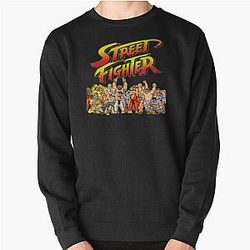 Street Fighter  retro game Pullover Sweatshirt