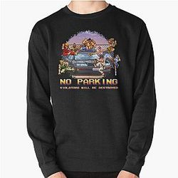 Street Fighter No Parking Violators will be Destroyed Classic T-Shirt Pullover Sweatshirt