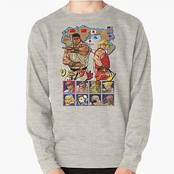 Tribute to Street Fighter Option B Pullover Sweatshirt