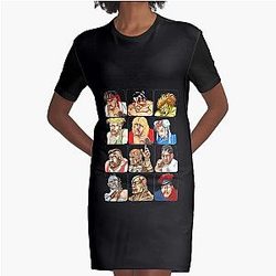  Street Fighter  Graphic T-Shirt Dress