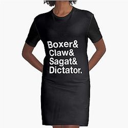 The Bosses - International Version (Street Fighter 2) Graphic T-Shirt Dress