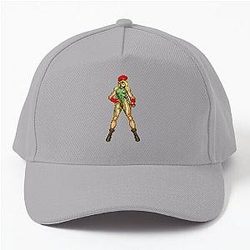 Cammy street fighter pixel sprite Baseball Cap