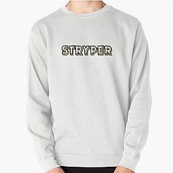 황색과 검정 Stryper Word Pullover 스웨터