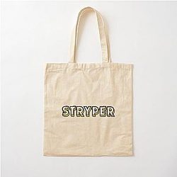 Gelb und Schwarz Stryper Handtasche aus Baumwolle
