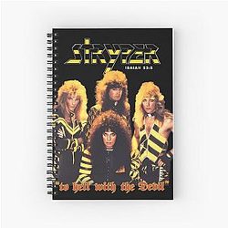 하드 록 밴드 Stryper 나선형 노트북