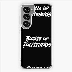 Succession Roman Roy "Buckle up Fuckleheads" Samsung Galaxy Soft Case