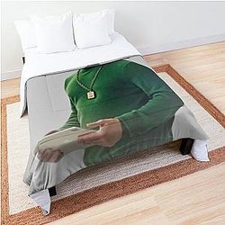 Kendall Roy Succession Green Turtle Neck Comforter