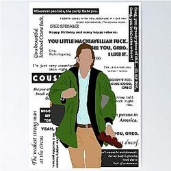 Cousin Greg | Succession TV Show | Minimalist Art Print | Quote Wall Decor Poster