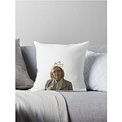 Gerri From Succession With A Crown Throw Pillow