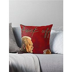 Logan Roy Succession Brian Cox Illustration Throw Pillow