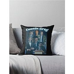 Cousin Greg Succession Vintage Print Throw Pillow