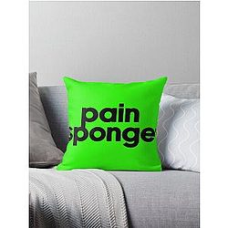 Pain Sponge ® BLACK [Tom Wambsgans - Succession] Throw Pillow