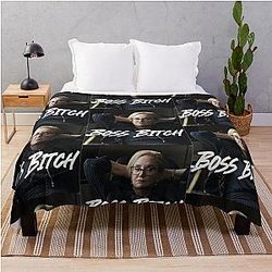 Succession Gerri Kellman Boss Bitch Throw Blanket