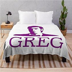 Greg from Succession (Purple) Throw Blanket
