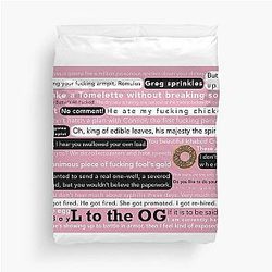 Succession Quotes Duvet Cover