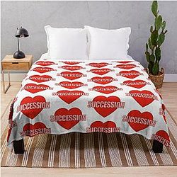Succession Heart Throw Blanket