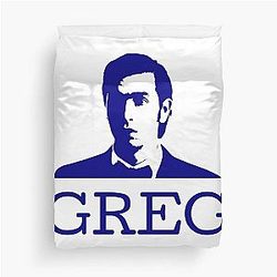 Greg from Succession (Navy) Duvet Cover