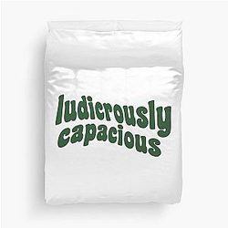 Ludicrously Capacious Green Logo - Succession Duvet Cover
