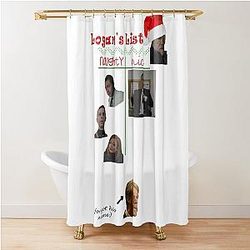 Succession Christmas Shower Curtain