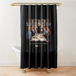 succession merch Succession Roy Family Adult Short Sleeve T-Shirt Shower Curtain
