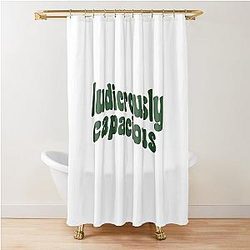 Ludicrously Capacious Green Logo - Succession Shower Curtain