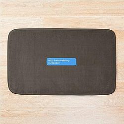 sorry, I was watching succession  Bath Mat