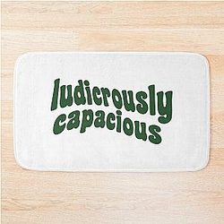 Ludicrously Capacious Green Logo - Succession Bath Mat