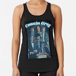 Cousin Greg Succession Vintage Print Racerback Tank Top