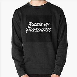Succession Roman Roy "Buckle up Fuckleheads" Pullover Sweatshirt