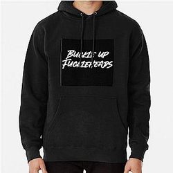 Succession Roman Roy "Buckle up Fuckleheads" Pullover Hoodie