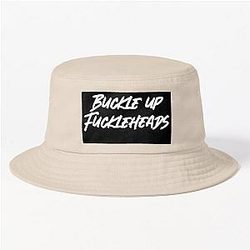 Succession Roman Roy "Buckle up Fuckleheads" Bucket Hat