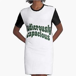 Ludicrously Capacious Green Logo - Succession Graphic T-Shirt Dress