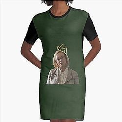 Gerri From Succession With A Crown  Graphic T-Shirt Dress