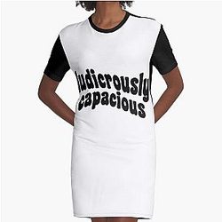 Ludicrously Capacious - Succession b&w  Graphic T-Shirt Dress