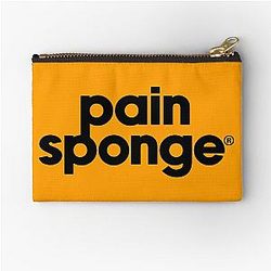 Pain Sponge ® BLACK [Tom Wambsgans - Succession] Zipper Pouch