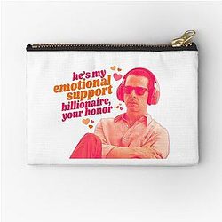 Kendall Roy | Emotional Support Billionaire | Succession Fan Art Zipper Pouch